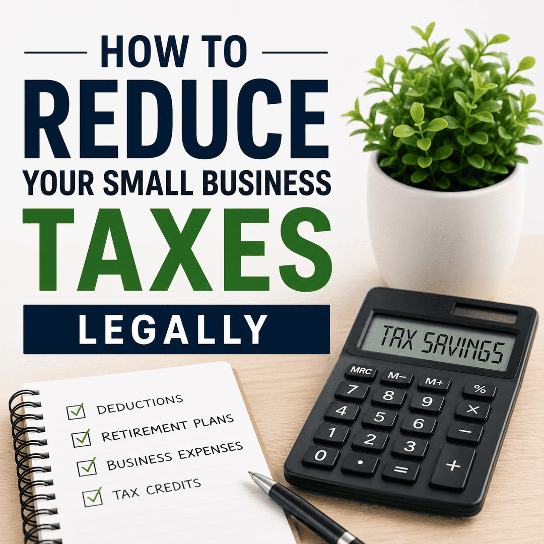 How to Reduce Your Small Business Taxes Legally?